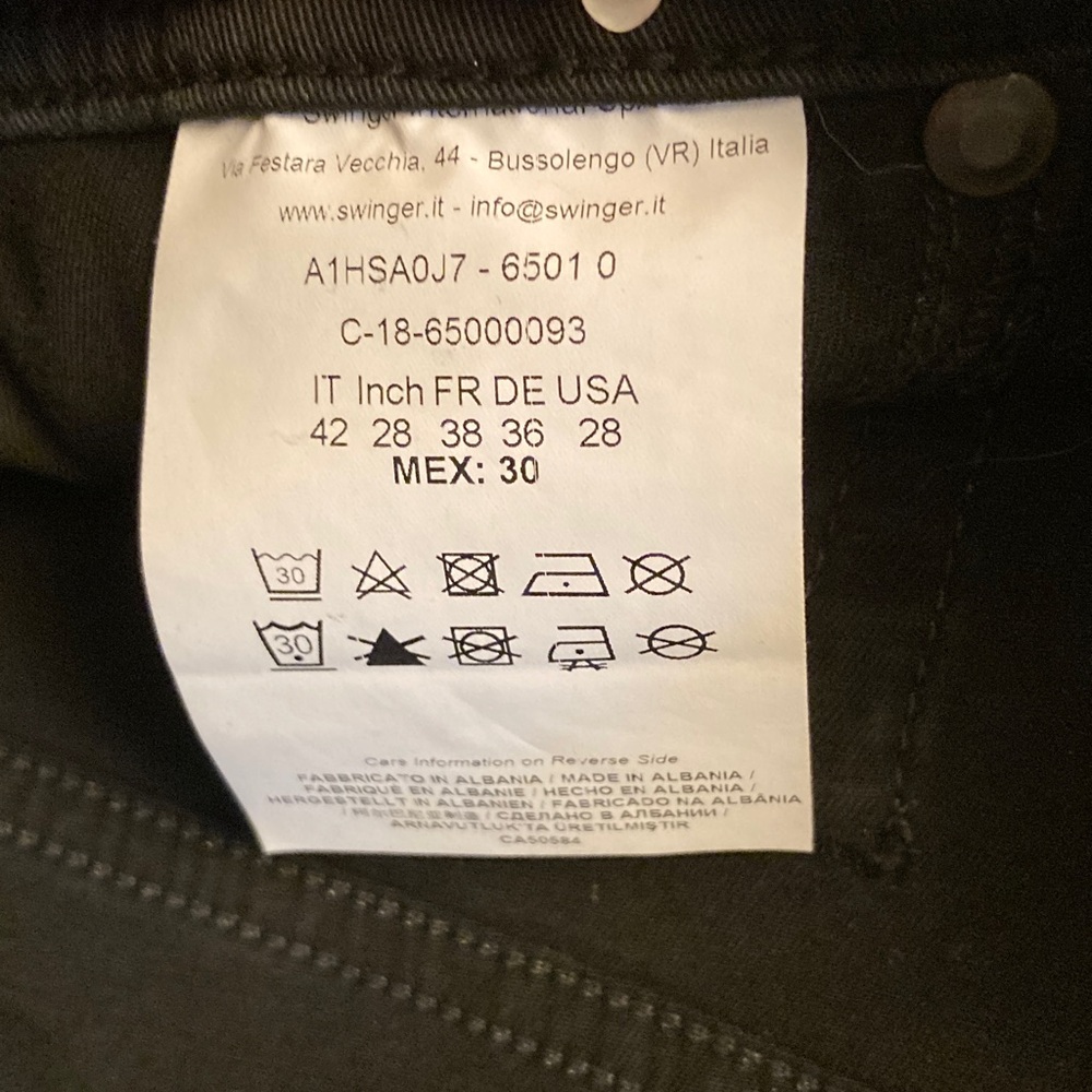Versace Black Skinny Jeans for Women - Picture 7 of 9
